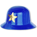 Blue Plastic Keystone Cop Hat - 48 Pack